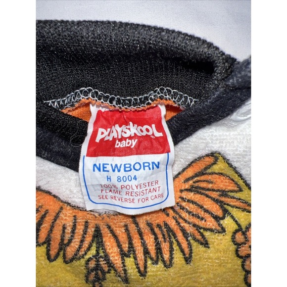 Vintage 90s 1st Halloween Playskool Baby Jammies Newborn Sleeper Snaps Paper Tag - Picture 6 of 8